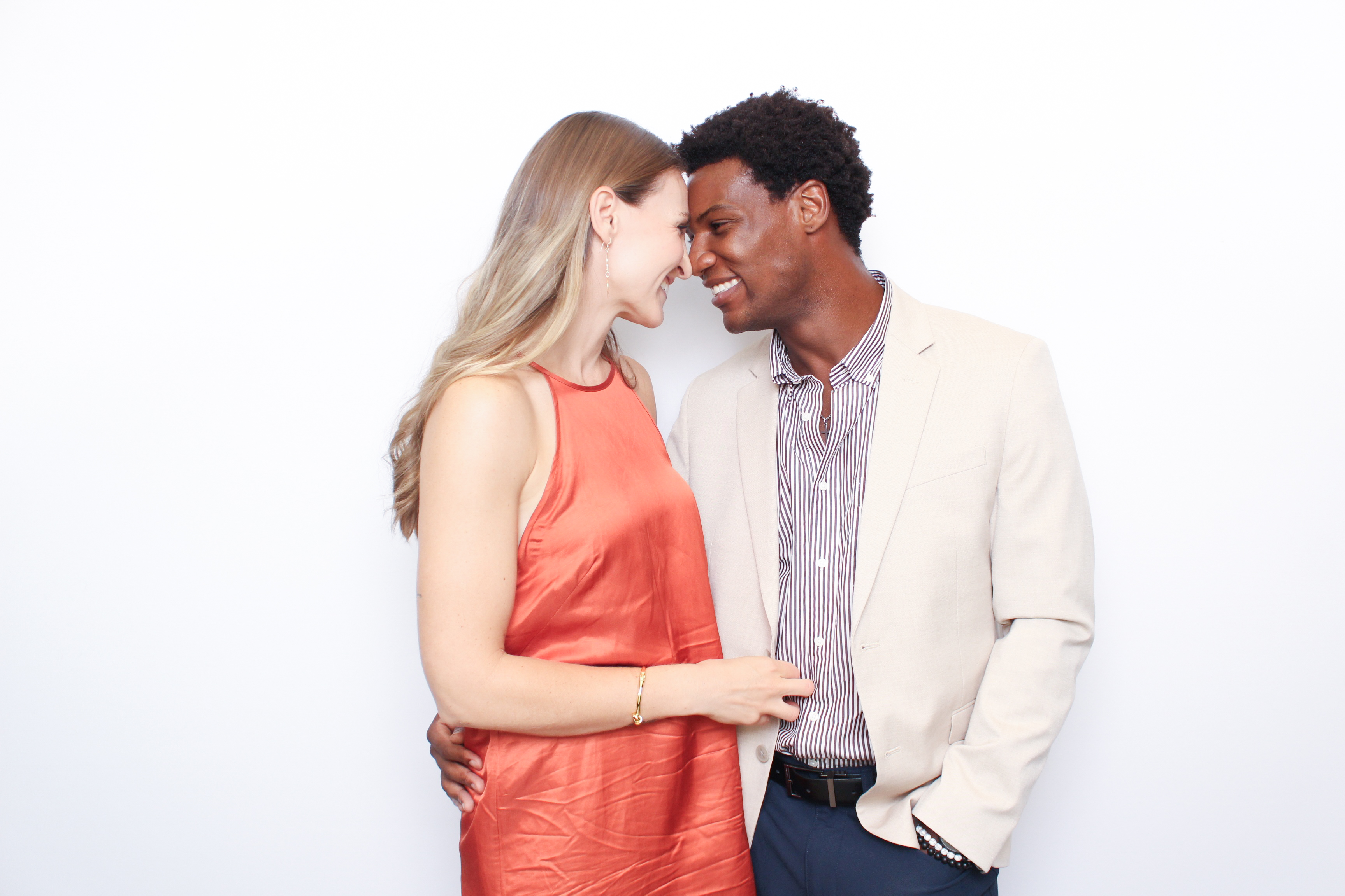 Wedding photo booth portrait